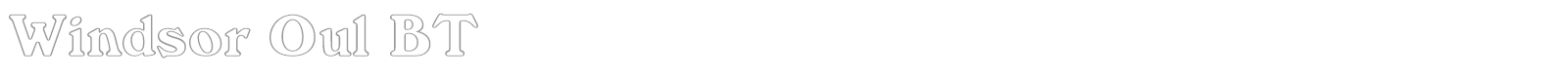 Windsor Oul BT font preview